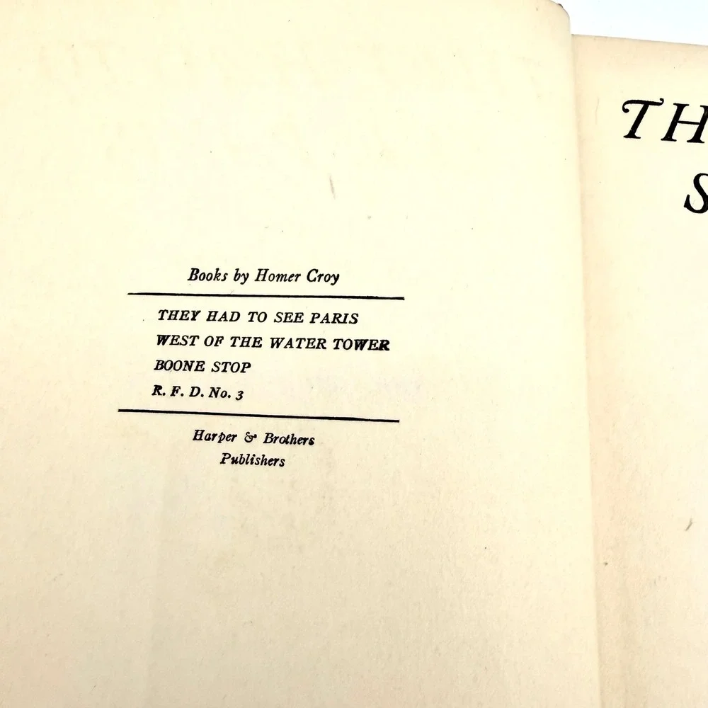 Vintage 1926 They Had to See Paris Homer Croy Hardcover Book‎ Early Printing